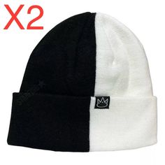 JAY RAULER Half Black White 2 Two Tone Beanie Knit Cuff Cap Hat Unisex ⭐️ * New With Tags 👑 * QTY: 2 (Bulk Deal + Free Shipping) * Color: Black and White * Authorized Reseller * Unisex | One Size Fits Most * Beanie for: Men, Women, Boys, Girls, Kids * Stylish and Trendy * Designed in USA | Made in China MORE STYLES, COLORS, AND OTHER TYPES OF HATS AVAILABLE IN STORE! Thank you for visiting! Starfind ⭐️ beanie | hat | cap | lid | knit | beanies | hats | knit cap | seamed cap | cool beanies | coo Two Tone Beanie, Cool Beanies, Knit Beanies, Types Of Hats, Men's Beanies, White Beanies, Knit Beanie Hat, Knit Cap, Cool Hats