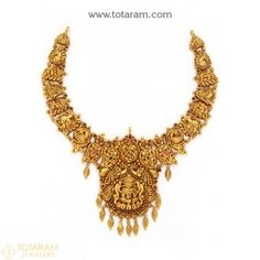 22K Gold Temple Jewellery Necklaces -Indian Gold Jewelry -Buy Online Elegant Antique Gold Necklaces For Festivals, Temple Jewelry Style Engraved Necklace For Celebration, Traditional Antique Gold Locket Necklace, Elegant Antique Gold Necklace For Festivals, Traditional Antique Gold Necklace, Engraved Temple Jewelry Necklace For Celebrations, Festive Temple Jewelry Necklace With Antique Finish, Ornate Antique Finish Jewelry For Festivals, Elegant Engraved Necklace For Festivals