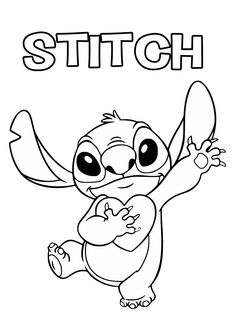 Stitch Drawing Outline, Pencil Sketch Images Easy, Stitch Printable Coloring Pages, Drawing Ideas To Color, Coloring Pages Simple Cute, Easy Cute Coloring Pages, Stiches Dessin, Stitch Coloring Sheets, Drawings Of Stitch