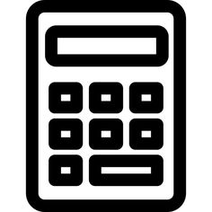 a calculator that is black and white