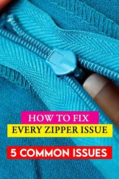 the zipper is open and there are 5 common issues in this article that shows how to fix every zipper issue