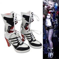 ad eBay - DC Suicide Squad Harley Quinn Cosplay Shoes Costume Props Womens High Heel Boots - Buy Now, click the link (eBay) Shoes Costume, Harley Quinn Cosplay, Theatre Costumes, Cosplay Shoes, Halloween 2024, Heel Boots, High Heel Boots, Womens High Heels, Harley Quinn