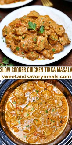 slow cooker chicken tikka masala is an easy and delicious meal