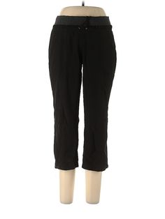 Green Tea Casual Pants Size: Large Black Bottoms - used. 90% POLYESTER, 10% SPANDEX, Capri, Solid, High Rise | Green Tea Casual Pants - High Rise: Black Bottoms - Size Large Black Pants Casual, Black Bottoms, Large Black, Green Tea, Casual Pants, Womens Bottoms, Spandex, Women Handbags, Green