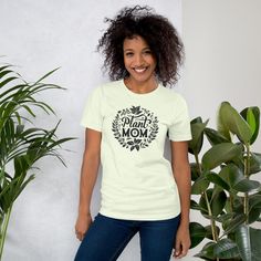 This t-shirt is everything you've dreamed of and more. It feels soft and lightweight, with the right amount of stretch. It's comfortable and flattering for all.  100% combed and ring-spun cotton (Heather colors contain polyester) Fabric weight: 4.2 oz./yd. (142 g/m) Pre-shrunk fabric Side-seamed construction Shoulder-to-shoulder tapingThis product is made especially for you as soon as you place an order, which is why it takes us a bit longer to deliver it to you. Making products on demand instea Funny Thanksgiving Shirts Nurses, Boho Tshirt, Bohemian Shirt, Mardi Gras Shirt, Mother Shirts, Boho Shirt, Gardening Shirts, Great Gifts For Mom, Round Neck Tees