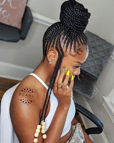 Corn Rolls, Braids Styling, Cornrow Ponytail, Black Ponytail, Perfect Bun, Different Braids, Twisted Hair, Braiding Styles, Hairstyles Pictures