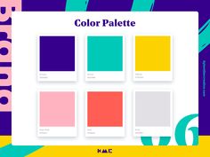 the color palettes are all different colors, but there is no one in them