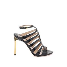 "Stylish And Chic, These Tom Ford Sandals Are Crafted In Crocodile Print Leather With A Cage Structure And An Adjustable Ankle Strap. The Golden Metal Stiletto Heel Adds A Touch Of Glamour, While The Leather Insole And Sole Provide Comfort And Durability." Size Type: It Material: 85% Goat Leather 10% Ss 5% Br Sku: 241390nsd000003-1n001 Welcome To The Official Luosophy Poshmark Closet! Luosophy Is A Luxury Brand Reselling Company Founded In San Diego, Ca From 2016. All Our Products Are Imported F Tom Ford Sandals, Tom Ford Shoes, Crocodile Print, Cute Sandals, Goat Leather, Sandals For Sale, Pump Sandals, Women Accessories Bags, Small Leather Goods