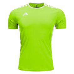 adidas Entrada 18 Jersey. Outfit your team with this awesome jersey from adidas. This is the perfect budget friendly kit for all players.Soft and li ghtweight material with moisture wicking properties for a comfortable and performance fit. Heat pressed logo on the right chest.ClimaLite sweat-wicking technology. Available in 15 different colors.Polyester/Recycled PolyesterExpected en d date 10/2022. Jersey Uniform, Adidas Jersey, Jersey Soccer, Neon Yellow, Adidas Logo, Neon Green, Budget Friendly, Adidas Originals, White Undershirt