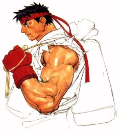 a drawing of a man with boxing gloves on his chest and arms wrapped around him