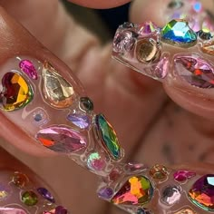 Chic Nails Nail Art Design 2023, Nice Hands, Summer Nails Almond, Opal Nails, Nail Appointment, Nails Design With Rhinestones, Nail Envy, Nail Art Videos