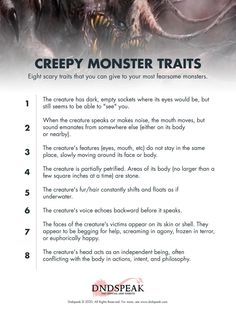 an advertisement for creepy monster treats with the caption's description in english and spanish