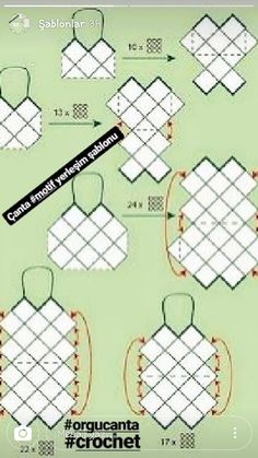 the instructions for how to make an origama crochet tablecloth pattern