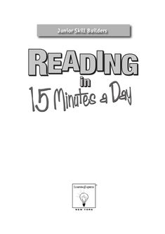 the cover for reading in 15 minutes a day