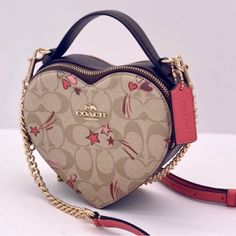 This Is A Coach Purse , Only Used Once And Never Touched Again Bags Coach, Coach Purse, Coach Purses, Coach Bags, Crossbody Bags, Heart Shapes, Crossbody Bag, Bag Lady, Purse