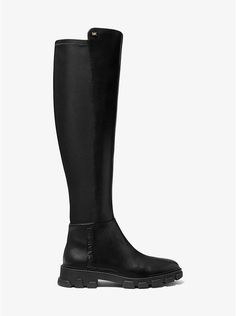 Ridley Leather Boot | Michael Kors Crossover Purse, Big Calves, Wide Width Boots, Printed Dresses, Leather Boot, Equestrian Style, Michael Kors Shoes, Easy Wear, Dress With Boots