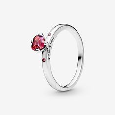 Worn A Couple Of Times. Brand New And Cute! Red Heart Ring, Pandora Heart, Pandora Hearts, Pandora Rings, Jewellery Uk, Engagement Jewelry, Pink Love, Pandora Jewelry, Cute Jewelry