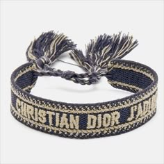 Dior Fabric Bracelet, Navy Blue Bracelets, Navy Blue Bracelet, Dior Bracelet Woven, Bracelet Dior, Navy Blue Jewelry, Navy Bracelet, Dior Bracelet