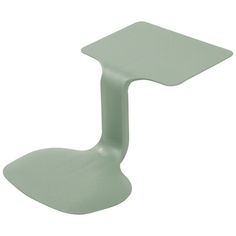 an image of a green table top on a white background in the shape of a chair