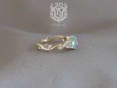 Engagement Ring Aquamarine, Engagement Ring Floral, Wedding Aesthetics, Plain Wedding Band, Leaf Engagement Ring, Floral Engagement Ring, Aquamarine Engagement Ring, Aquamarine Jewelry, Womens Wedding Bands