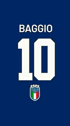 the number ten jersey for baggio's italian soccer team