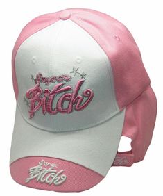 Super B Mean Girl Woman Lady Pink Embroidered Cap Hat Ram