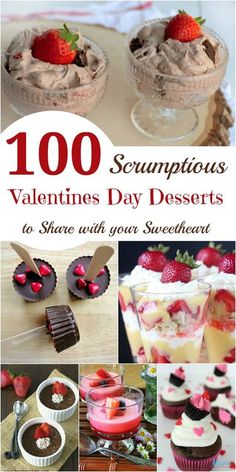 valentine's day desserts with chocolate and strawberries