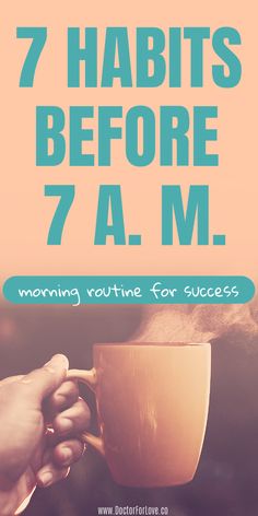 Want to have a successful and productive day? Start by implementing some or all of these 7 smashing morning habits. 7 things I do every morning while running a successful business and having a relationship. Morning habits for success to try/ What to do in the morning/ Things to do every morning/ Daily habits/ Habits for success/ #MorningHabits #DailyHabits #MorningHabitsForSuccess #HabitsForSuccess Morning Habits Successful People, Best Habits For Success, Success Habits Daily Routines, Routine For Success, Creating Habits, Successful Habits, Evening Routines, My Morning Routine, Habits For Success