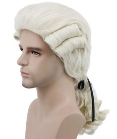 PRICES MAY VARY. 100% Brand New Function: Perfect for halloween cosplay,concerts,theme parties,weddings, dating, anime costume party, daily use and any other occasion Adjustable Size: The size of wig cap is adjustable, the maximum circumference approx 21~24inch/54~62cm(exist 1~2cm normal error) High Quality: 100% high-quality high-temperature synthetic fiber,which is very suitable for long term use Wig color may vary due to different monitor or lights Judge Wig, Colonial Wigs, Black Lawyer, Wigs Grey, Historical Hats, Vampire Costumes, Men's Wigs, Halloween Wigs, Best Wigs