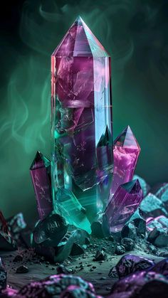 Gemstone Art, Witchy Wallpaper, Magic Aesthetic, Crystal Diamond, Phone Background, Mineral Stone, Mystical Creatures, Minerals And Gemstones, Crystal Art