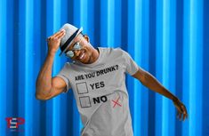 Are you drunk? If so please check off your answer, either yes or no. In this design the answer was way too drunk because the x mark is far away from the no check box and that means you are drinking way to much. This funny design will be the perfect thing to wear to parties, friends, or any special event. Check Box, Yes Or No, Funny Design, Special Event