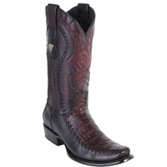 Expertly handcrafted cowboy boots feature an exotic caiman belly stitched leather foot. Dubai toe: Semi square 13" Leather upper 1.5" Walking heel Leather outsole Leather lining Pull-on straps Goodyear welt construction Made In Mexico Mens Western Boots, Mexican Boots, Black Cherry Color, West Boots, Ostrich Legs, Mens Western, Western Boots For Men, Cherry Color, Western Boots Women