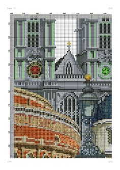 an image of a building that is made out of beads