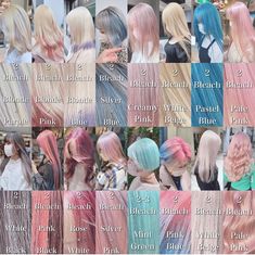 Starry Hairstyles, Easy Hair Drawings, Hair Color Names, Haircut Names For Men, Light Pink Hair, Girl Hair Colors