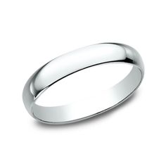 men's wedding band in white gold