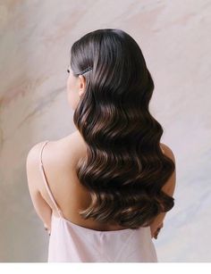 Hollywood Curls, Wedding Hair Inspiration, Wedding Hair Down, Long Wavy Hair, Bridal Hair And Makeup, Formal Hairstyles, Wedding Hair And Makeup, Aesthetic Hair, Bride Hairstyles