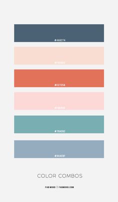 the color combos for different colors are shown in this graphic style, and there is also