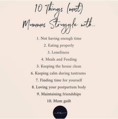 the ten things i must do to get pregnant