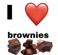 i love brownies with different types of chocolates