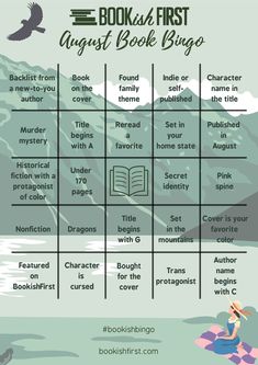 the book first august book bingo game