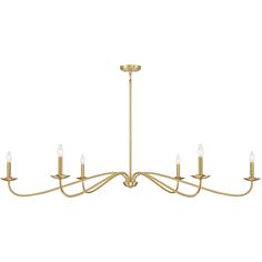 a large brass chandelier with six lights on each arm and five candles in the middle