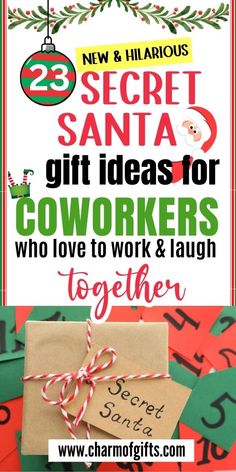 Inexpensive under $10 Secret Santa Gifts for Men and Women at Work that will make everyone from boss, colleagues to HR administrator, project manager laugh out loud. Fun,festive yet hilarious ideas that are perfcet fro dirty santa. Everyone will like to steal your gift when you play the dirty secret santa game. The only gift guide you need to see for the newest ideas on the market. Amazon friendly. Secret Santa Week Themes, Secret Santa Pranks For Coworkers, Secret Santa Work Gift Ideas, Secret Santa Riddles For Work, Secret Santa Work Ideas, Secret Santa Reveal Ideas, Secret Santa Gift Ideas For Women, Ideas For Secret Santa Gifts, Secret Santa Gift Ideas For Coworkers