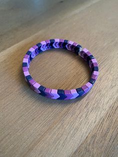 Beautiful purple and blue chevron bracelet.  Add a pop of color to any outfit! Blue Chevron Bracelet, Bracelet Chevron, Chevron Bracelet, Blue Chevron, Pop Of Color, Labour Day, Blue And Purple, Color Pop, Beauty Book