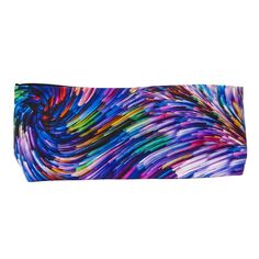 Fiberoptic 4” Bamboo Jersey Lined Sweatband - Ponya Bands Get Up, Abstract Pattern