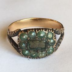 14 Karat Georgian era ring, dated 1828 Engraving reads; " From Fredrick to Mary Ann 1828" As found in excellent condition, no missing Pearls, no damage  American Made Post Colonial era  Finger size 6.25 Shipped insured USPS First Class. Sunburst Ring, Pewter Ring, Seed Pearl Ring, Georgian Jewelry, Antique Jewelry Rings, Georgian Era, Raw Stone Ring, Mary Ann, Funky Jewelry