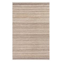 a beige rug with vertical stripes on it