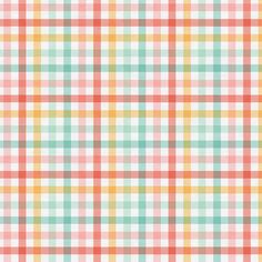 an orange and green checkered pattern with small squares on the top, in pastel colors