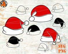 santa claus hat svg cut file