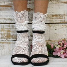 cute wedding socks Bride sexy modern wedding - Catherine Cole Atelier Summer Lace Socks With Lace Trim, Fitted Lace Trim Socks For Summer, Summer Lace Trim Fitted Socks, Elegant Fitted Lace Socks, White Lace Trim Socks For Summer, Summer White Socks With Lace Trim, White Lace Fitted Stockings, Fitted White Lace Stockings, Elegant White Socks For Spring