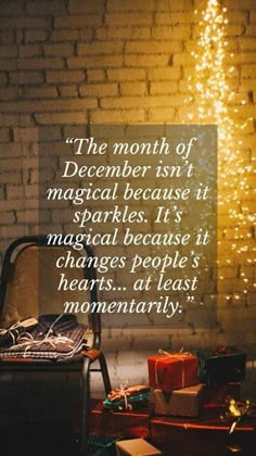 the month of december isn't magic because it sparkles